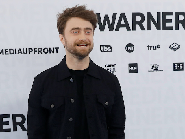 Actor Daniel Radcliffe poses as he arrives at the WarnerMedia Upfront event in New York City, New York, U.S. on May 15, 2019.