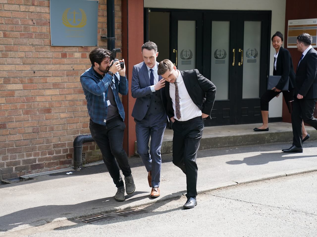 James and Ste on Hollyoaks on July 10, 2024