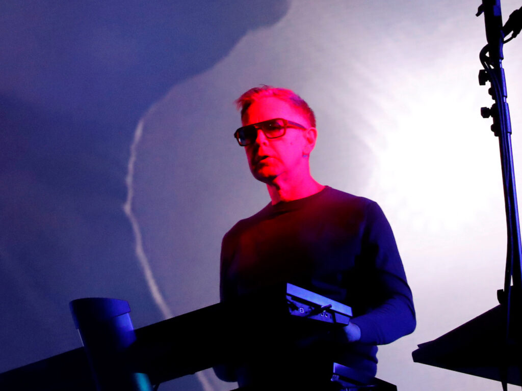 Andrew Fletcher of Depeche Mode performs at the Paleo Festival in Nyon, Switzerland on July 17, 2018.