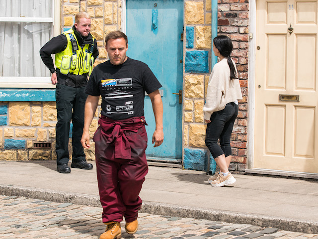 Tyrone and Craig on Coronation Street on August 6, 2021