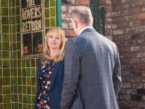 Jenny and Stephen on Coronation Street on August 2, 2023