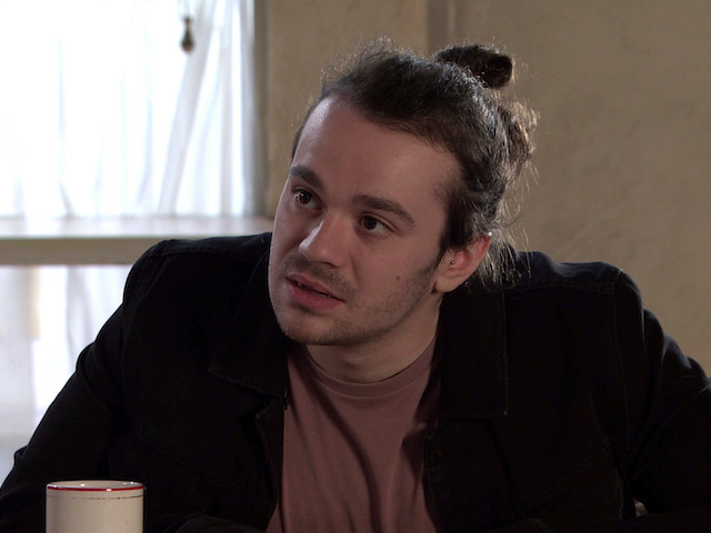 Seb on Coronation Street on April 16, 2021