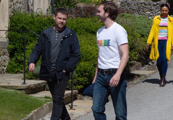 Aaron and Ben on Emmerdale on June 30, 2021