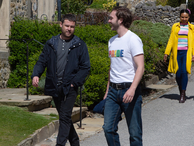 Aaron and Ben on Emmerdale on June 30, 2021