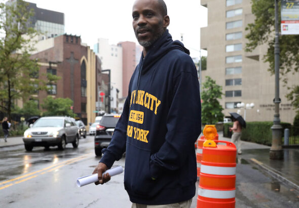Earl Simmons, also known as the rapper DMX, exits the U.S. Federal Court in Manhattan following his presentment on income tax evasion charges in New York City, U.S. on July 14, 2017.