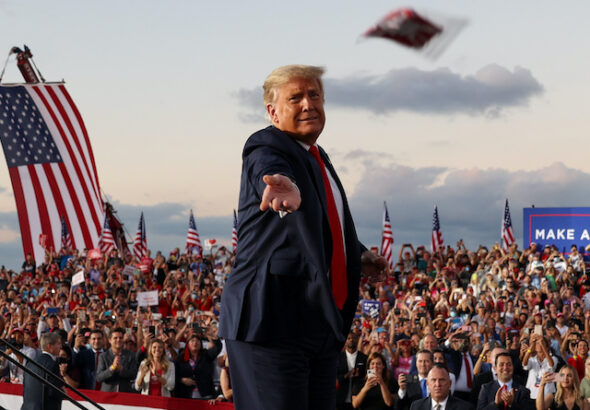 Donald Trump on October 12, 2020