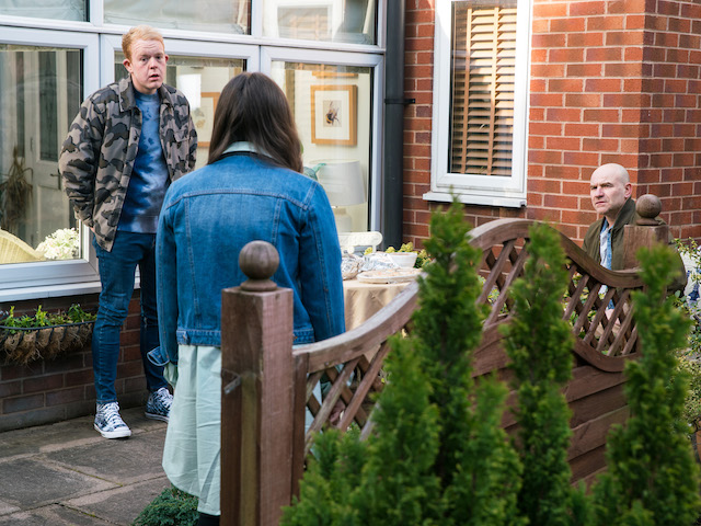 Tim on Coronation Street on April 16, 2021