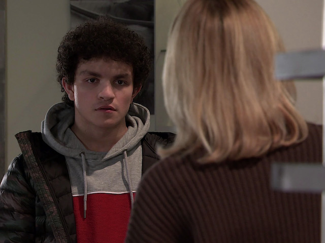 Simon and Leanne on Coronation Street on March 1, 2021