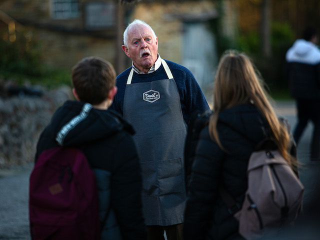 Pollard, Cathy and Heath on Emmerdale on February 5, 2021