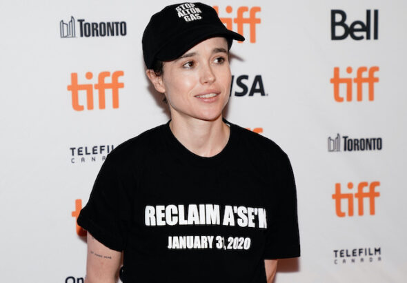 Elliot Page at the Toronto premiere of There's Something in the Water on September 8, 2019