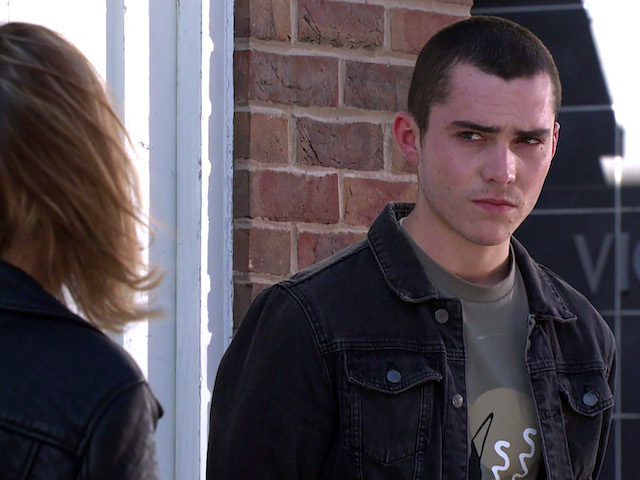 Corey on Coronation Street on May 10, 2021