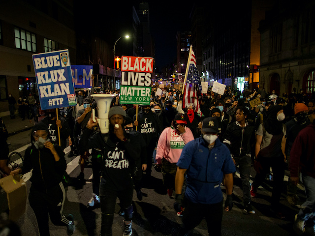 Protesters take part in a march against the death in Minneapolis police custody of George Floyd, in the Manhattan borough of New York City, U.S. on May 31, 2020.