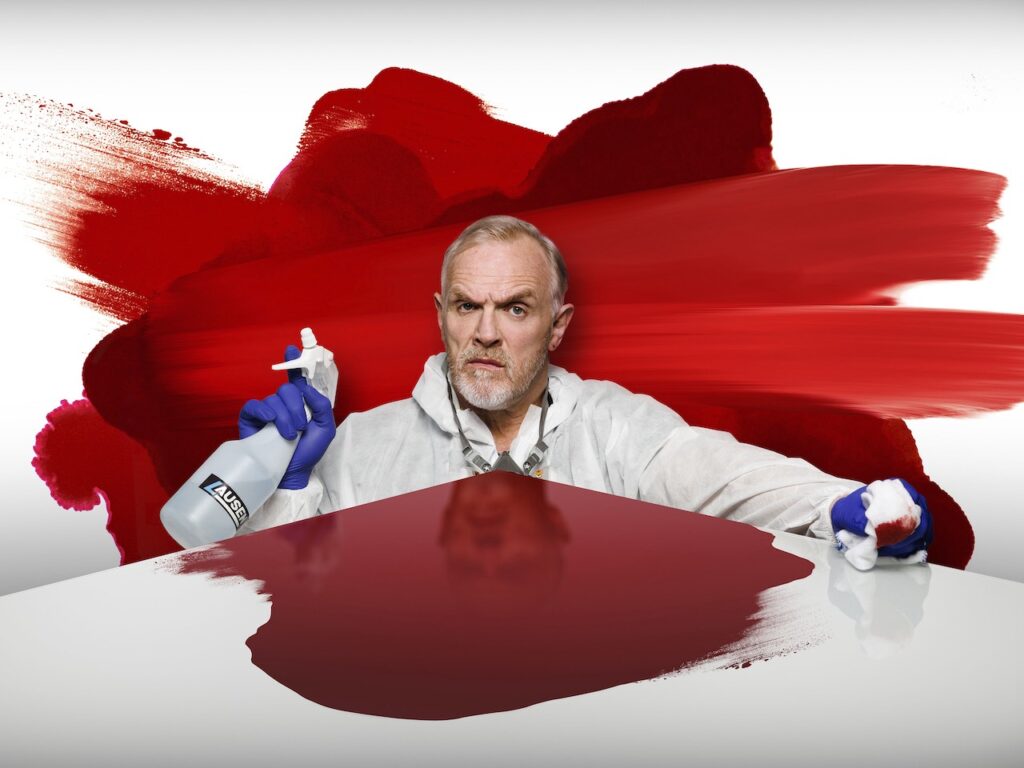Greg Davies as Wicky in The Cleaner