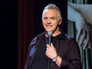 Greg Davies in Firing Cheeseballs at a Dog
