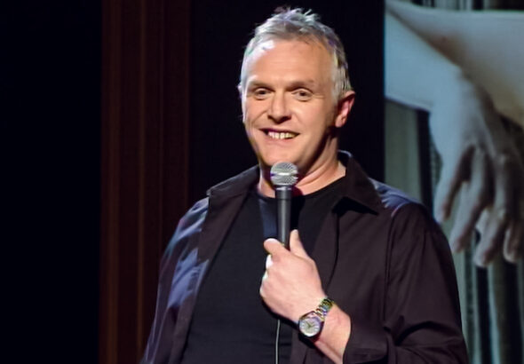 Greg Davies in Firing Cheeseballs at a Dog