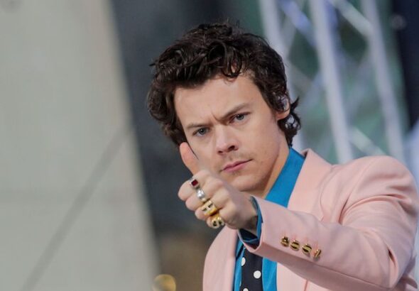 Harry Styles performing on NBC's Today in New York on February 26, 2020