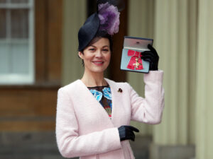 Helen McCrory after receiving her OBE in 2017