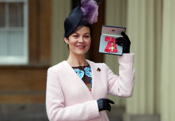Helen McCrory after receiving her OBE in 2017