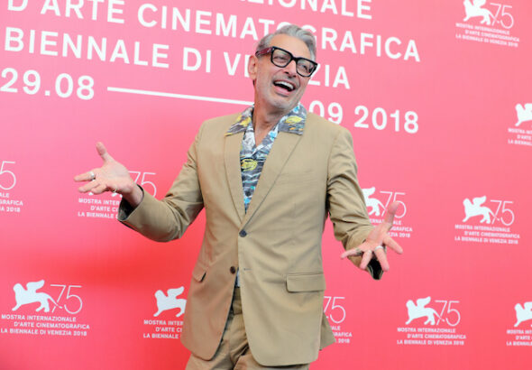 Jeff Goldblum at the Venice Film Festival in 2018