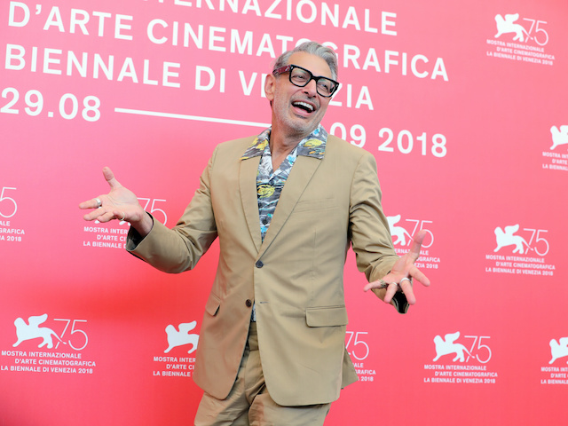 Jeff Goldblum at the Venice Film Festival in 2018