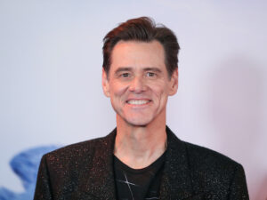 Cast member Jim Carrey poses as he arrives to attend the UK premiere of "Sonic the Hedgehog", in London, Britain on January 30, 2020.