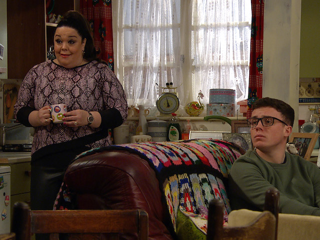 Mandy and Vinny on Emmerdale on March 1, 2021