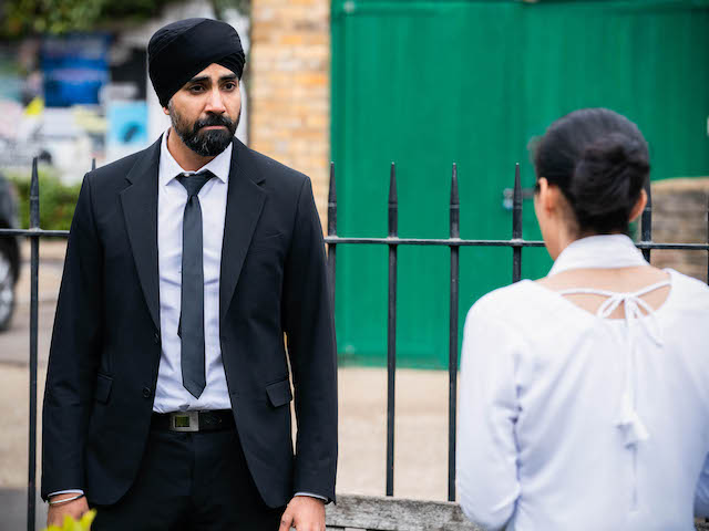 Kheerat and Ash on EastEnders on July 20, 2021