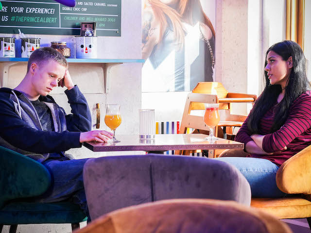 Bobby and Iqra on EastEnders on June 25, 2021