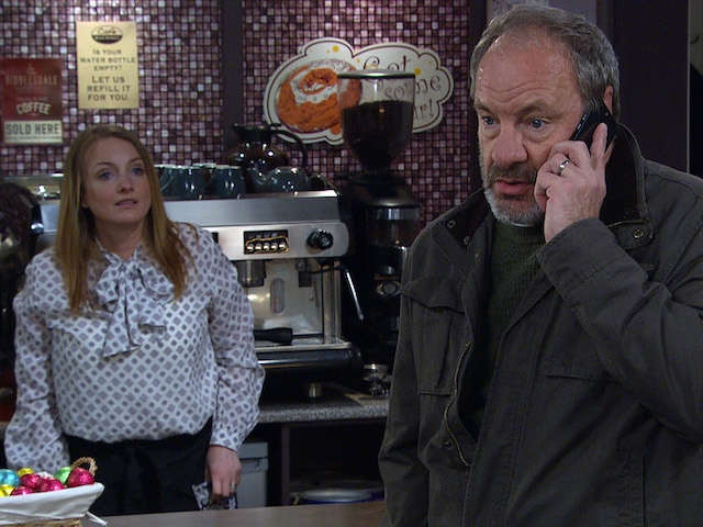 Jimmy and Nicola on Emmerdale on March 30, 2021