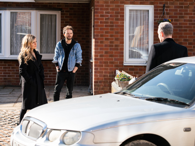 Sarah and David on Coronation Street on April 9, 2021