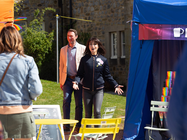 Liam and Leyla on Emmerdale on June 30, 2021