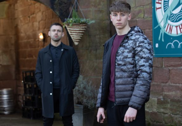 Sid and Victor on Hollyoaks on March 3, 2021