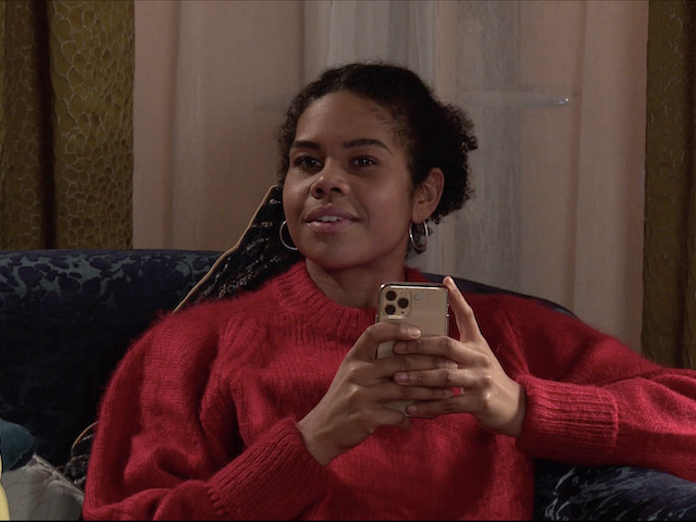 Aggie, Grace and Michael on Coronation Street on January 27, 2021
