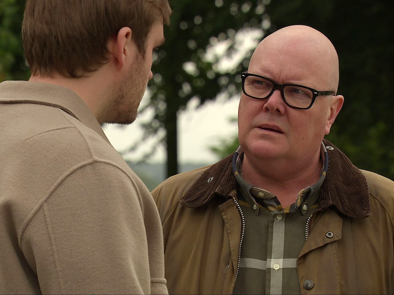 Paddy and Tom on Emmerdale on November 15, 2024