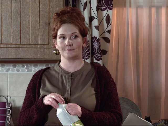 Fiz, Evelyn and Tyrone on Coronation Street on February 17, 2021