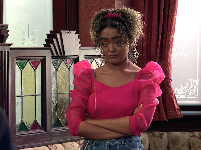 Emma on Coronation Street on June 29, 2021