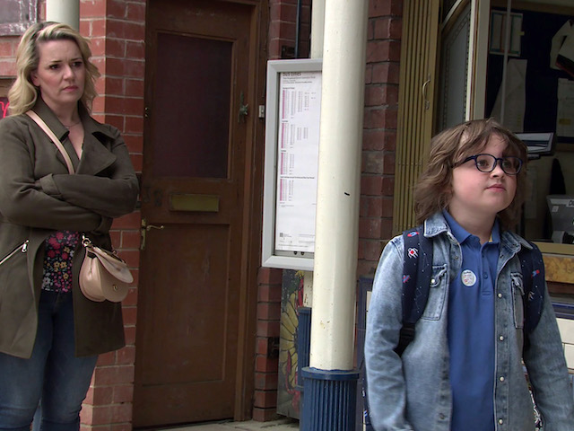 Natasha and Sam on Coronation Street on June 29, 2021