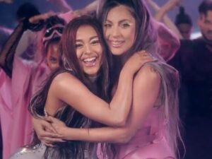Lady Gaga and Ariana Grande in the Rain on Me music video