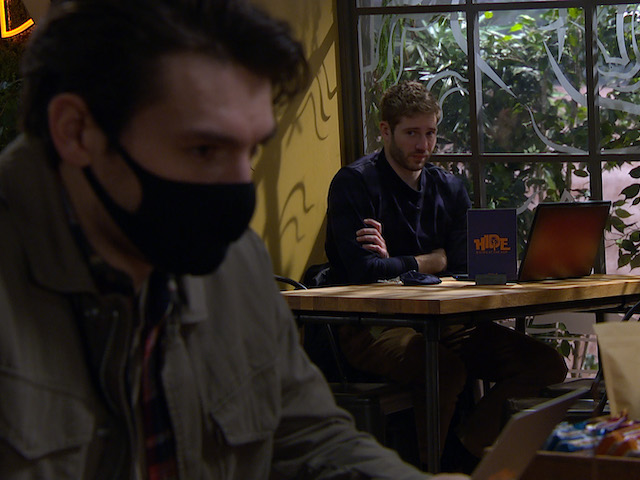 Mack and Jamie on Emmerdale on February 23, 2021