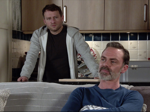 Billy and Paul on Coronation Street on February 3, 2021
