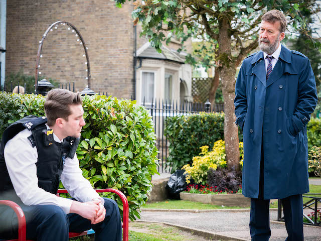 Callum and DI Arthurs on EastEnders on June 8, 2021