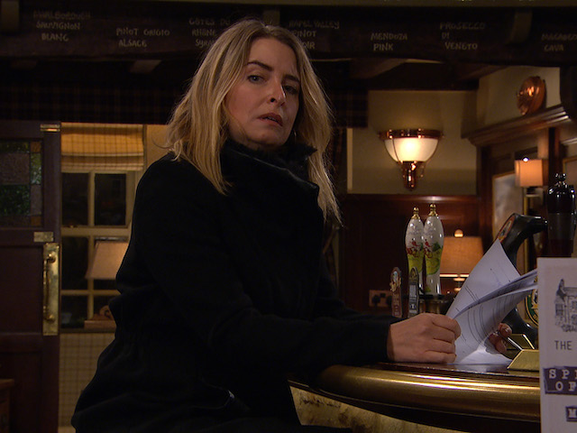 Charity on Emmerdale on February 23, 2021