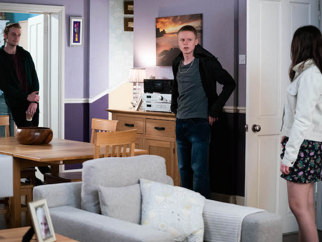 Peter, Bobby and Dana on EastEnders on June 24, 2021