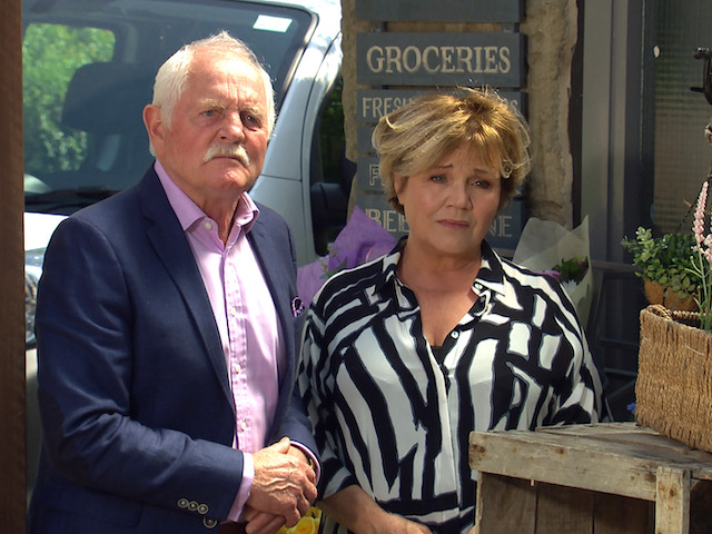 Pollard and Brenda on Emmerdale on July 20, 2021
