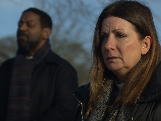 Harriet and Charles on Emmerdale on March 12, 2021