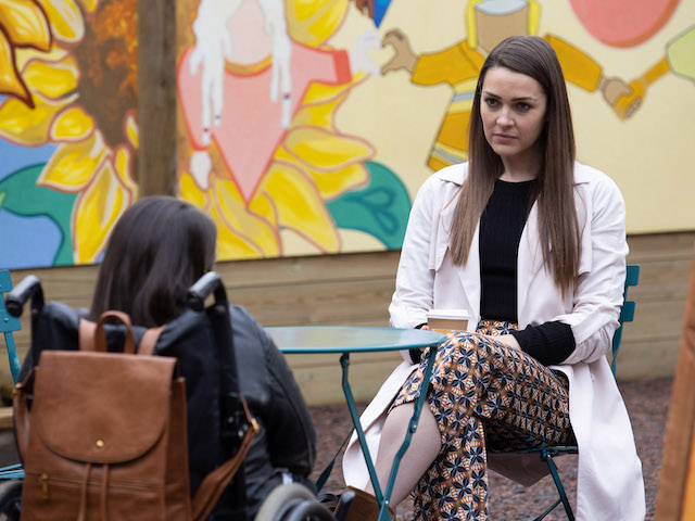 Sienna and Courtney on Hollyoaks on May 24, 2021