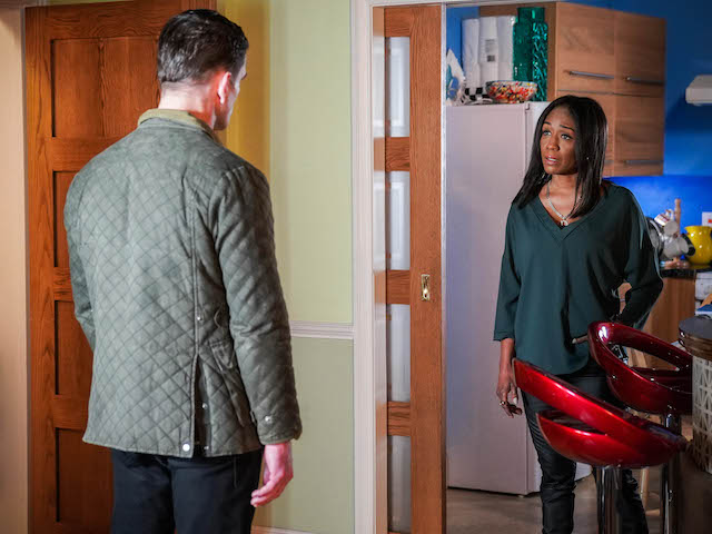 Jack and Denise on EastEnders on March 8, 2021