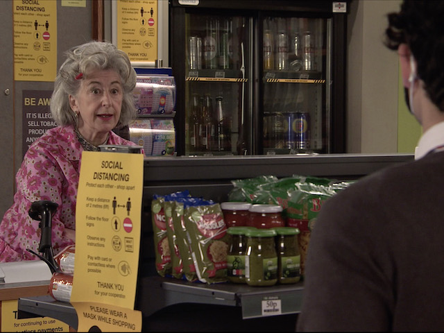 Evelyn on Coronation Street on February 3, 2021