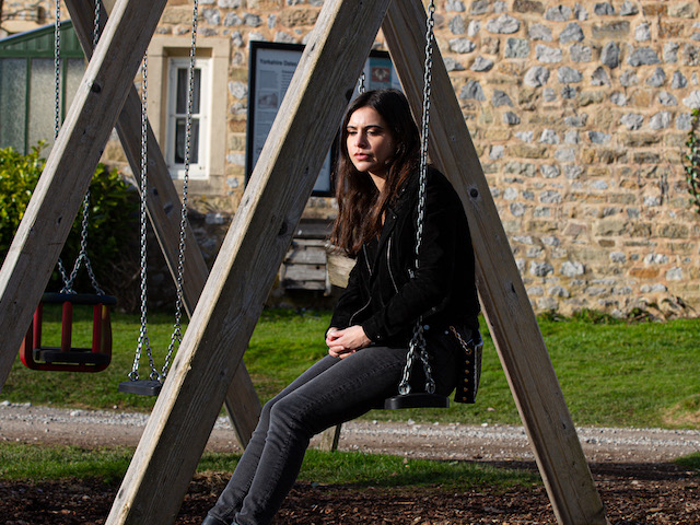 Meena on Emmerdale on May 5, 2021