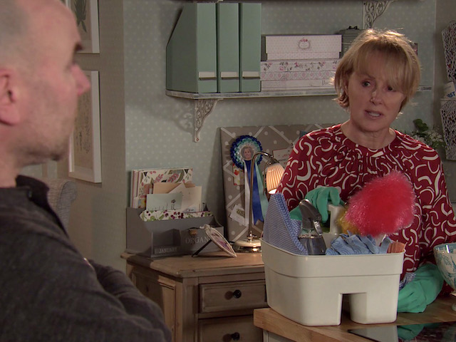 Tim and Sally on Coronation Street on February 26, 2021